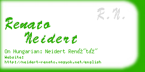 renato neidert business card